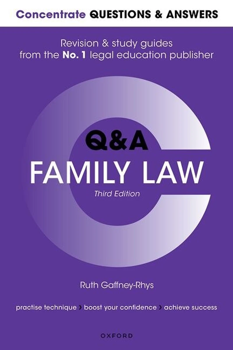 Concentrate Questions And Answers Family Law: Law Qanda Revision Study Guide