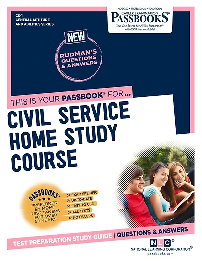 Civil Service Home Study Course (CS-1): Passbooks Study Guide