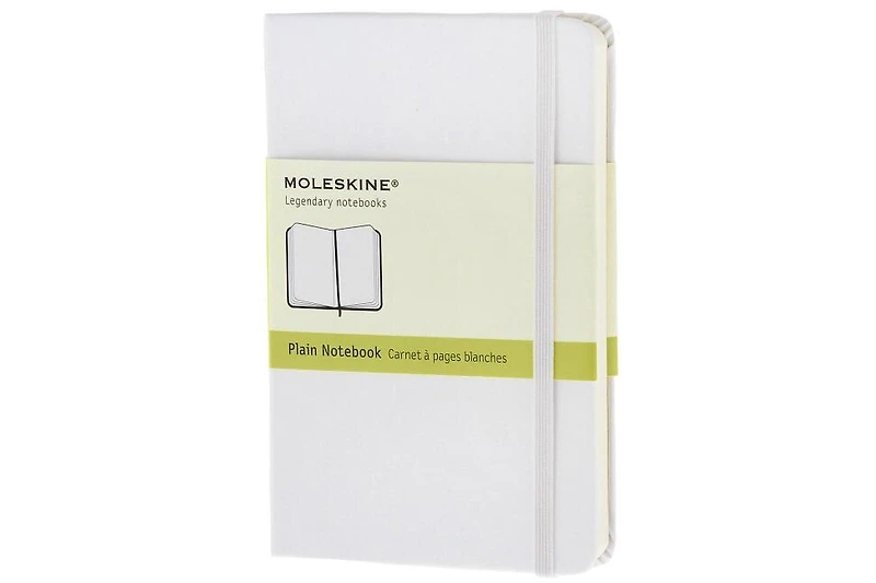 Moleskine Classic Notebook, Pocket, Plain, White, Hard Cover (3.5 x 5.5)