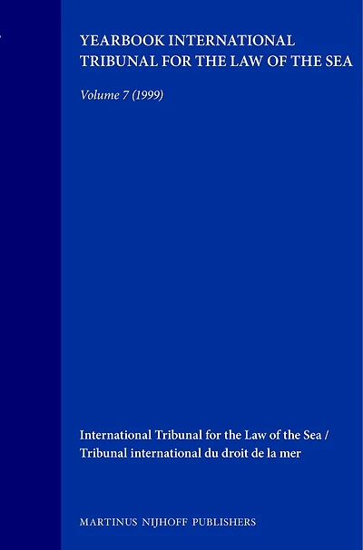 Yearbook International Tribunal for the Law of the Sea, Volume 3 (1999)