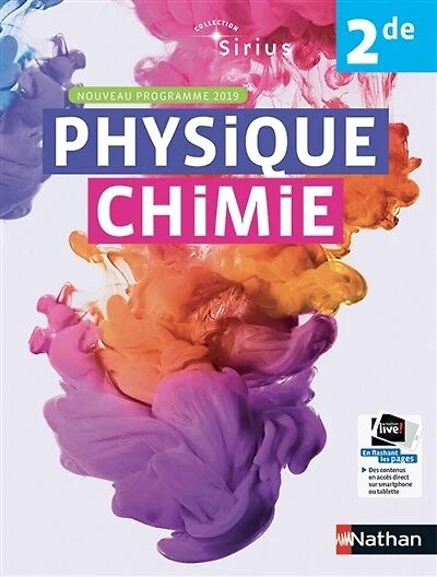 Physique chimie 2de: nouveau programme 2019