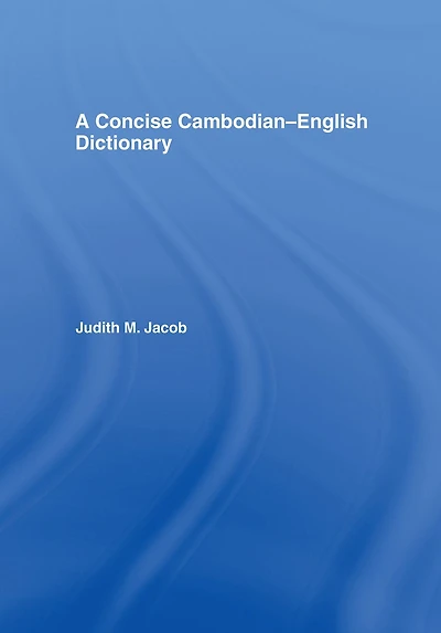 A Concise Cambodian-English Dictionary
