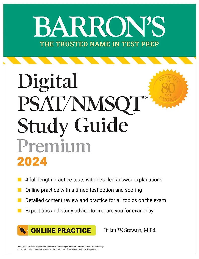 PSAT/NMSQT Premium Study Guide, 2027: 2 Practice Tests + Comprehensive Review 200 Online Drills