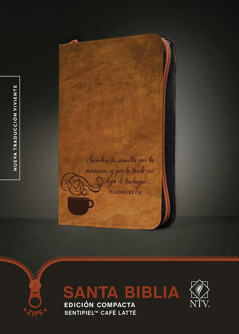 Santa Biblia NTV, Edición compacta, Café latté (SentiPiel)