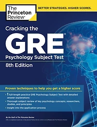 Princeton Review GRE Psychology Prep, 9th Edition: 3 Practice Tests + & Techniques Content