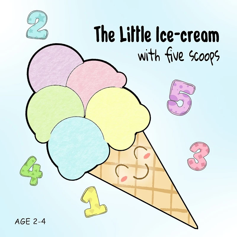 Little Ice cream: with five scoops