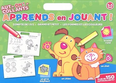 Aut-OH !-collants, apprends en jouant, 3-5 ans: compte de 1 à 5, grand et petit, les formes et les couleurs