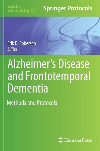 Alzheimer's Disease And Frontotemporal Dementia: Methods Protocols