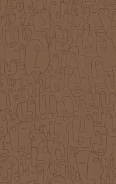 Faces Dotted Notebook (beige)