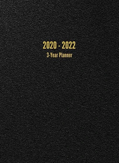 2020 - 2022 3-Year Planner: 36-Month Calendar (Black)