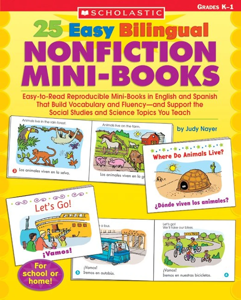 25 Easy Bilingual Nonfiction Mini-Books