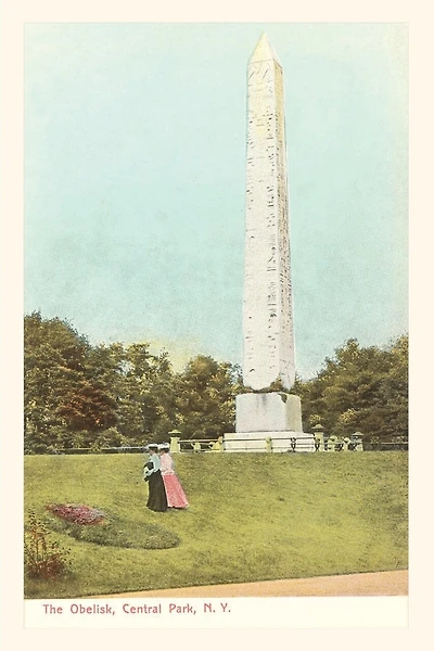 Vintage Journal Cleopatra's Needle, Central Park, New York City