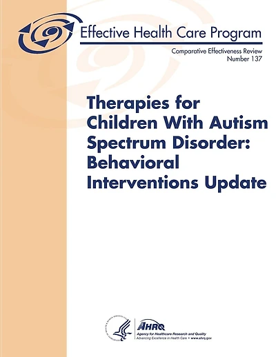 Therapies for Children With Autism Spectrum Disorder: Behavioral Interventions Update