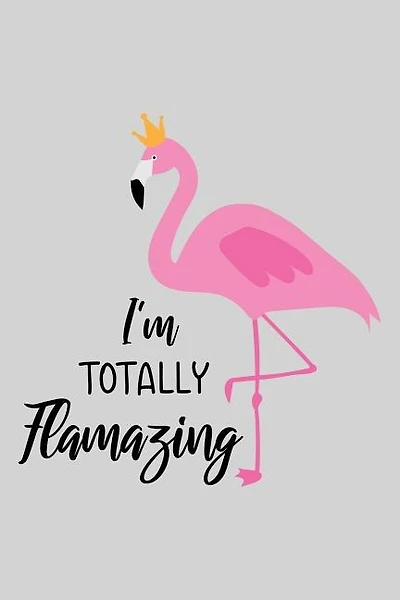 I'm Totally Flamazing: Cute Flamingo Notebook Trendy Pink Tropical Flamingo Composition Notebook For Creative Lettering Or