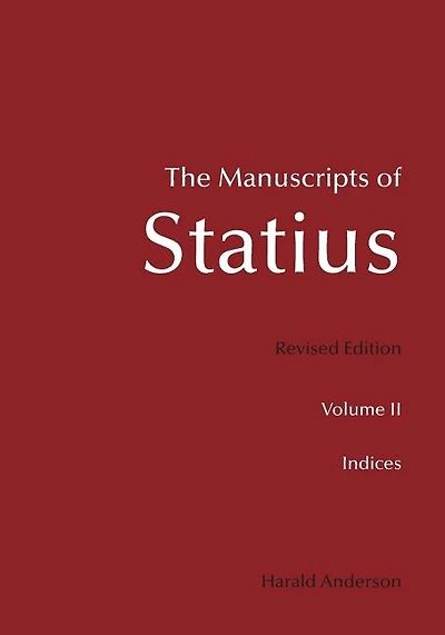 The Manuscripts of Statius: Indices