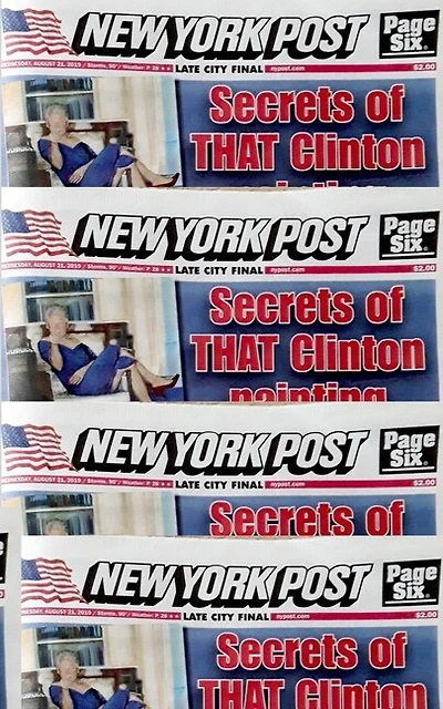 Bill clinton Blue Dress Painting New York Post Artist skecthBook: Bill clinton Blue Dress Painting New York Post