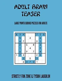 Adult Brain Teaser: Large Prints Sudoku Puzzles For Adults