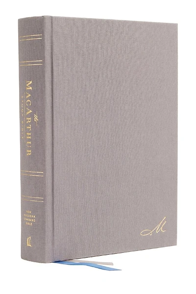 NASB, MacArthur Study Bible, Gray Hardcover, 1995 Text, Comfort Print: Unleashing God's Truth One Verse at a Time (Holy New American Standard Bible)