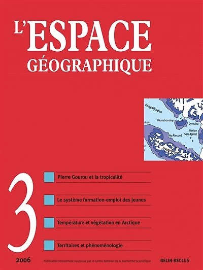 Espace géographique, n°3 (2006)