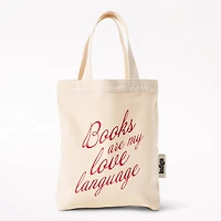 Mini Organic Canvas Tote Bag, Embroidery Florals