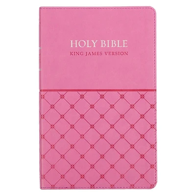 KJV Bible Gift Edition Faux Leather, Pink