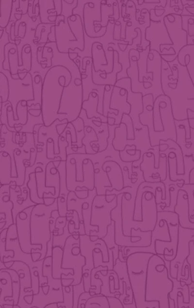 Faces Dotted Notebook (purple)