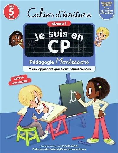Je suis en CP: cahier d'écriture, niveau 1, dès 5 ans