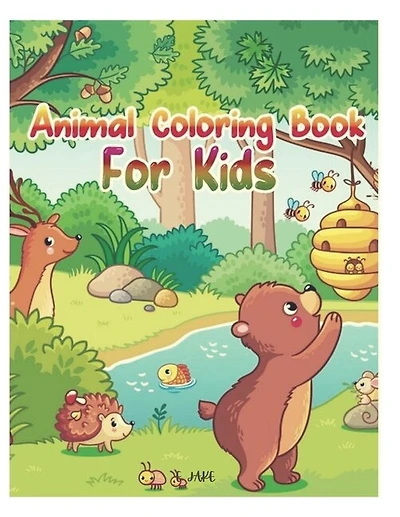 animal coloring book for kids: 50 great animal coloring picture collections.