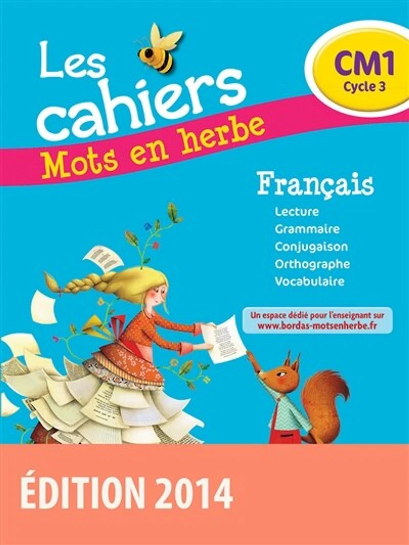 Les cahiers mots en herbe français, CM1 cycle 3