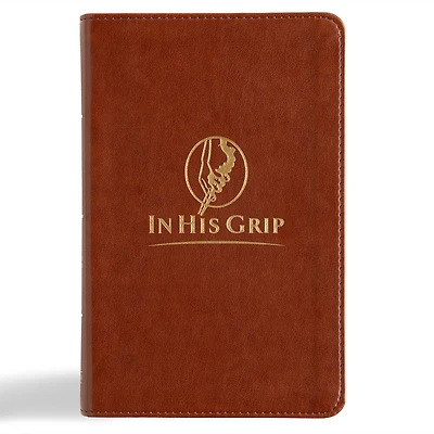 CSB In His Grip Golfer's Bible, Brown LeatherTouch