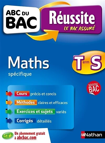 Maths terminale S, spécifique: nouveau bac