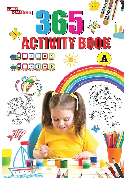 365 Activity Book for Kids Match the Pair, Find the Difference, Puzzles, Crosswords, Join the Dots, Colouring, Drawing and Brain Teasers