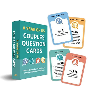 A Year of Us: Couples Question Cards: One Question a Day to Spark Fun and Meaningful Conversations