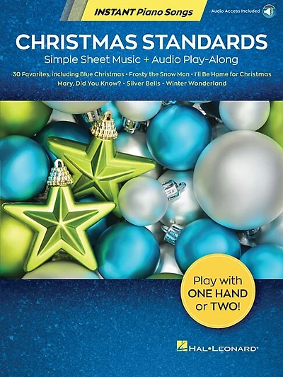 Christmas Standards - Instant Piano Songs: Simple Sheet Music + Audio Play-along
