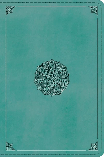Esv Study Bible, Personal Size (trutone, Turquoise, Emblem Design)