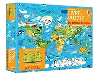 Les animaux du monde: Coffret livre et puzzle