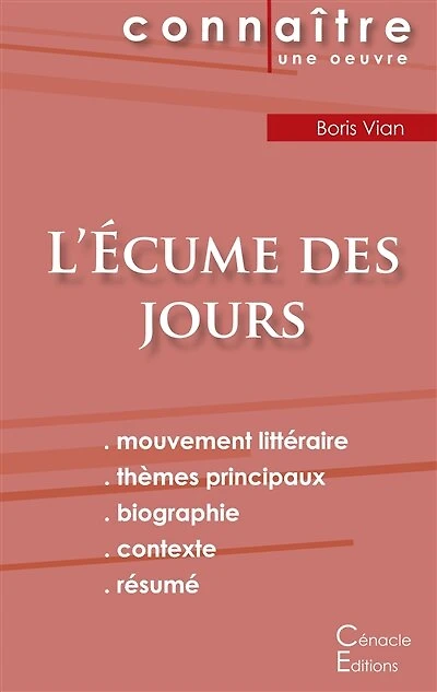 Fiche de lecture L'Écume des jours (Analyse littéraire de référence et résumé complet)