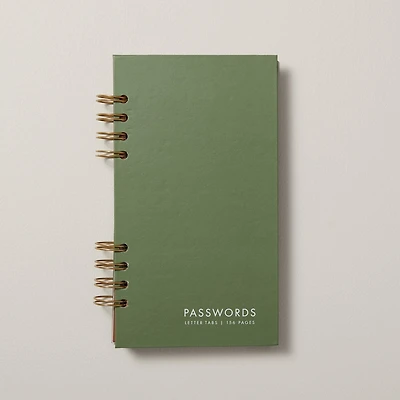 Spiral Password Tracker, Green