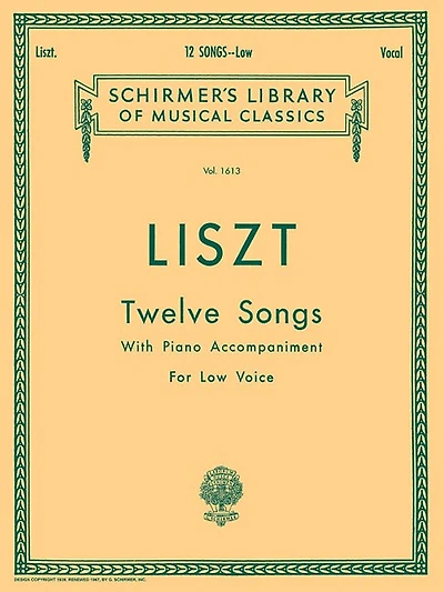 12 Songs: Low Voice