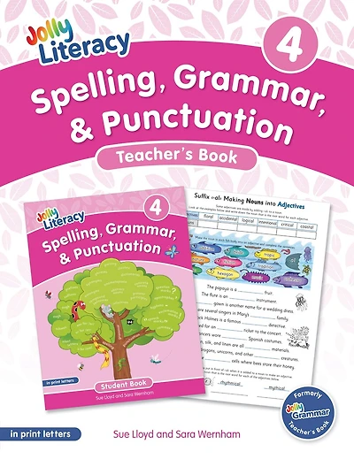 Spelling, Grammar, & Punctuation Teacher's Book 4: In Print Letters (American English Edition)