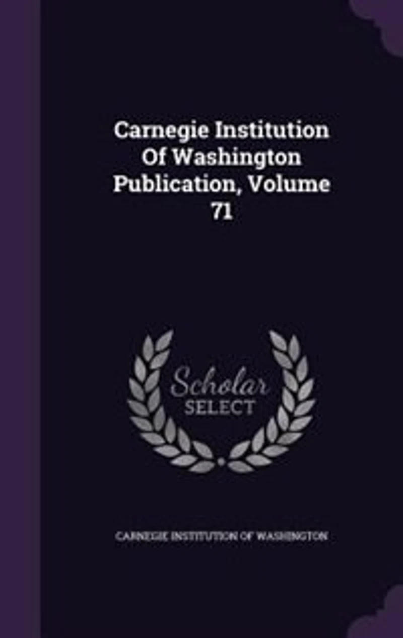 Carnegie Institution Of Washington Publication