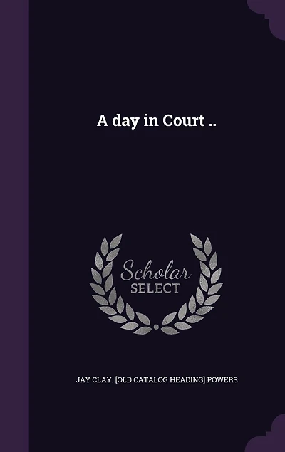 A day in Court ..