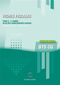 2e année: IR, IS, BIC compléments, divers