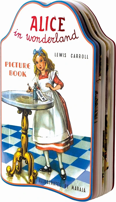 Alice In Wonderland Picture Shape Book