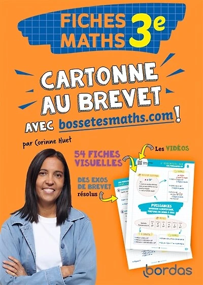 Cartonne au brevet avec bossetesmaths.com !: fiches maths 3e