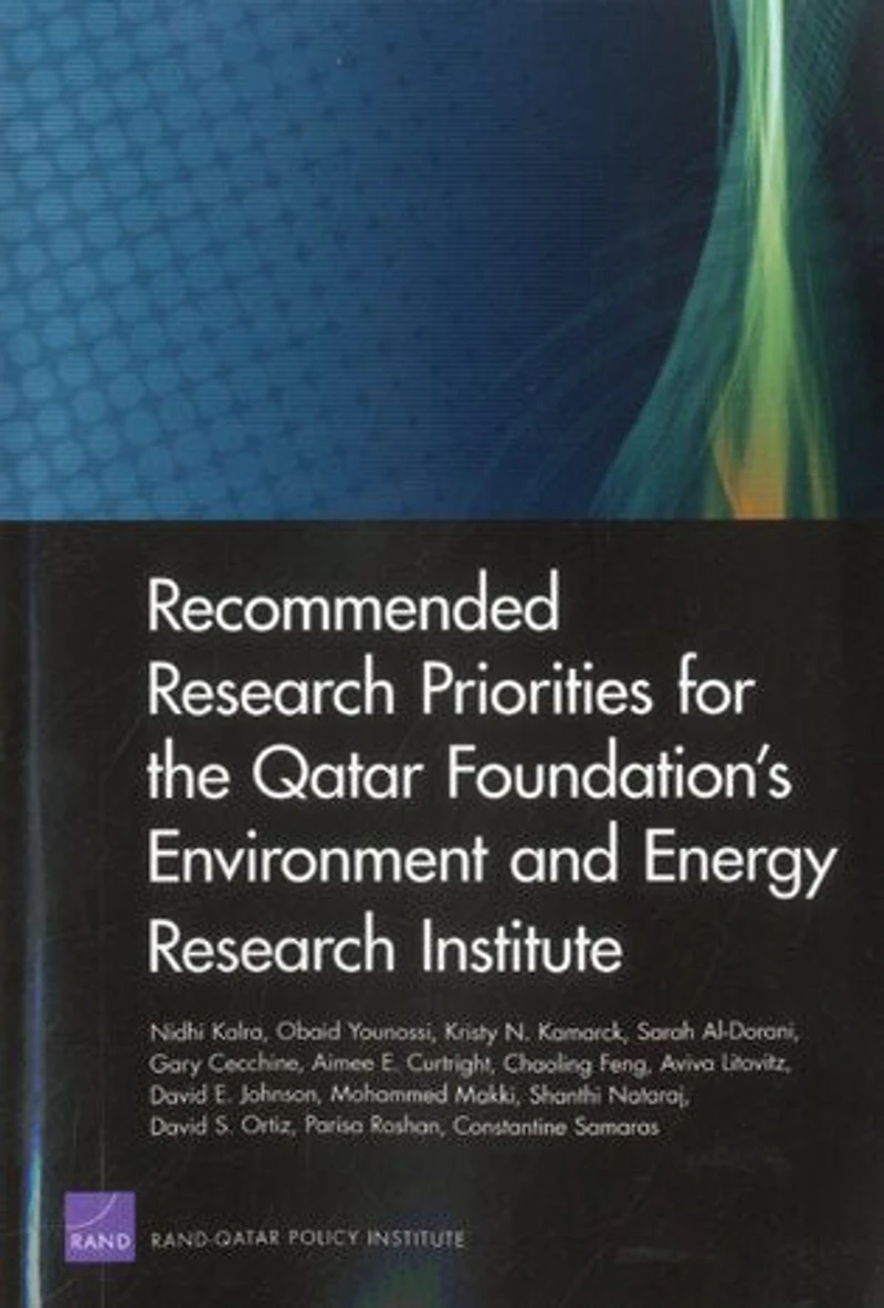 Recommended Research Priorities For The Qatar Foundation's Environment And Energy Research Institute