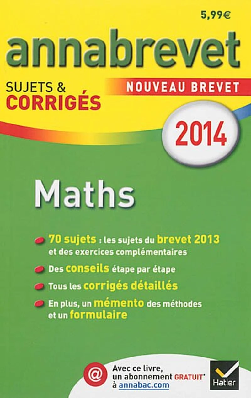 Maths: nouveau brevet 2014