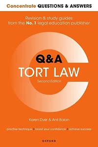 Concentrate Questions And Answers Tort Law: Law Qanda Revision And Study Guide