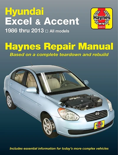 Hyundai Excel & Accent 1986 Thru 2013 Haynes Repair Manual: All Models