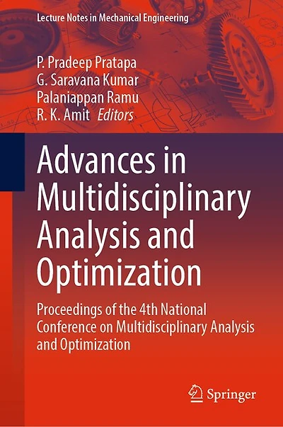 Advances Multidisciplinary Analysis and Optimization: Proceedings of the 4th National Conference on Optimization